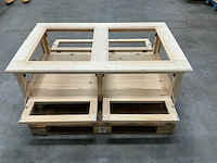 Eiken bijzettafel incompleet 81x130x46cm - afbeelding 7 van  7