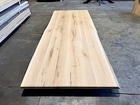 Eiken boomstam tafelblad 260 cm. - afbeelding 2 van  2