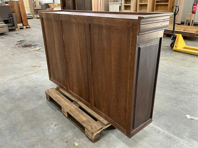 Eiken bovenkast 112x190,5x42cm - afbeelding 4 van  6