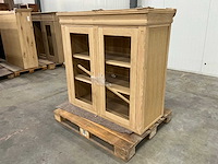 Eiken bovenkast 120,5x126,5x54,5cm - afbeelding 1 van  5