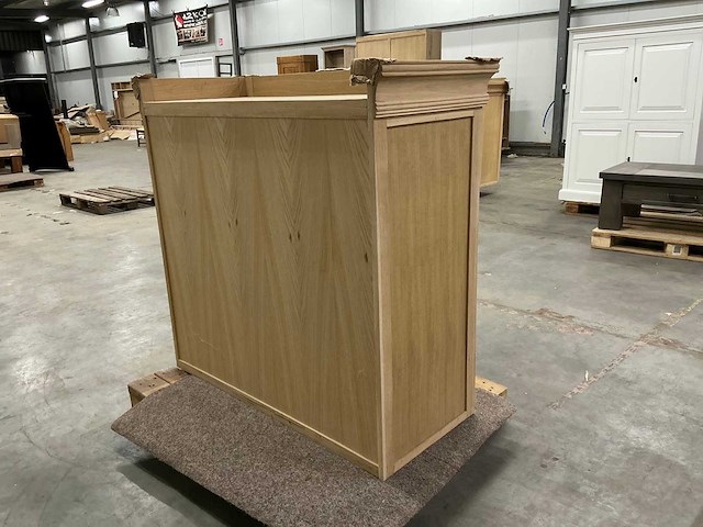 Eiken bovenkast 120,5x126,5x54,5cm - afbeelding 4 van  5