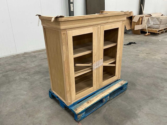 Eiken bovenkast 120x126x54,5cm - afbeelding 3 van  5
