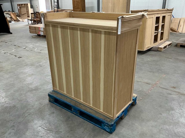 Eiken bovenkast 120x126x54,5cm - afbeelding 4 van  5