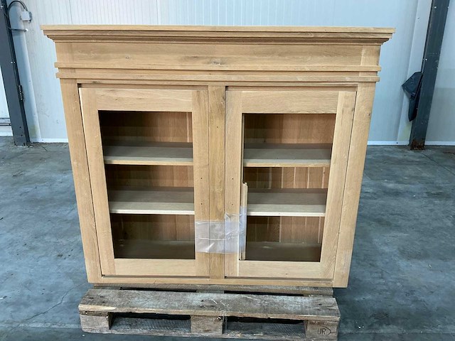 Eiken bovenkast 121,5x136,5x38cm - afbeelding 2 van  4