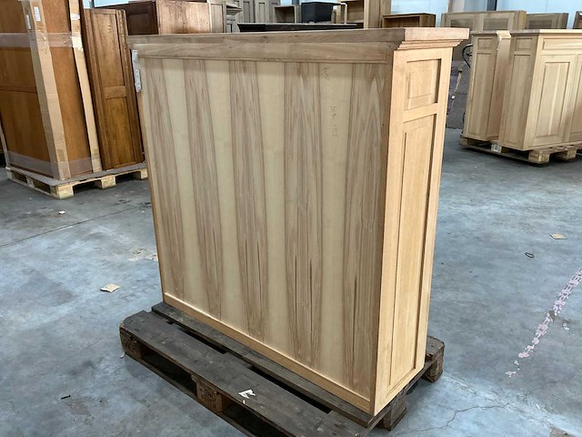 Eiken bovenkast 121x125x38,5cm - afbeelding 1 van  2