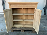 Eiken bovenkast 121x125x38,5cm - afbeelding 2 van  2