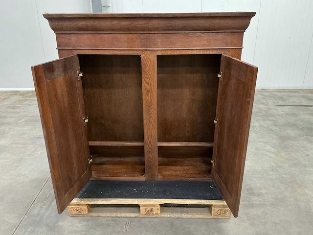 Eiken bovenkast 125x130,5x42,5cm - afbeelding 2 van  2