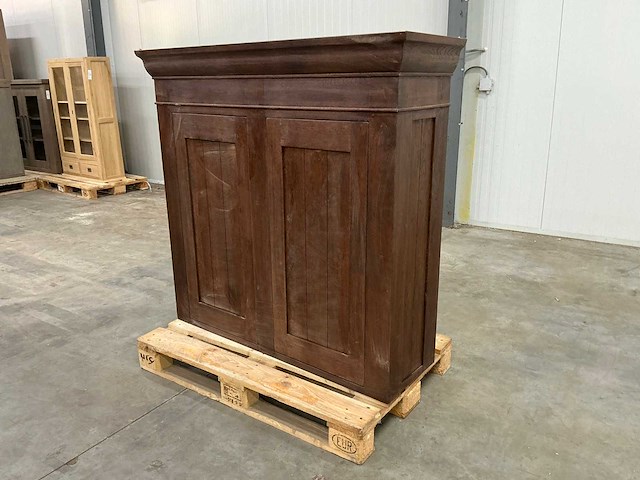 Eiken bovenkast 125x130x42,5cm - afbeelding 1 van  6
