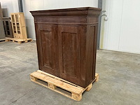 Eiken bovenkast 125x130x42,5cm - afbeelding 1 van  6
