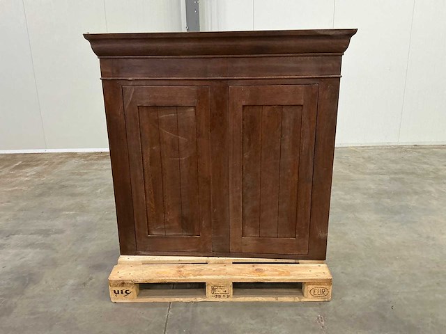 Eiken bovenkast 125x130x42,5cm - afbeelding 2 van  6