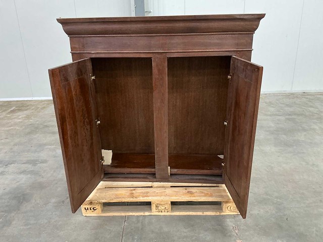 Eiken bovenkast 125x130x42,5cm - afbeelding 6 van  6