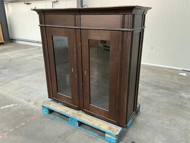 Eiken bovenkast 128x137x48cm - afbeelding 1 van  5