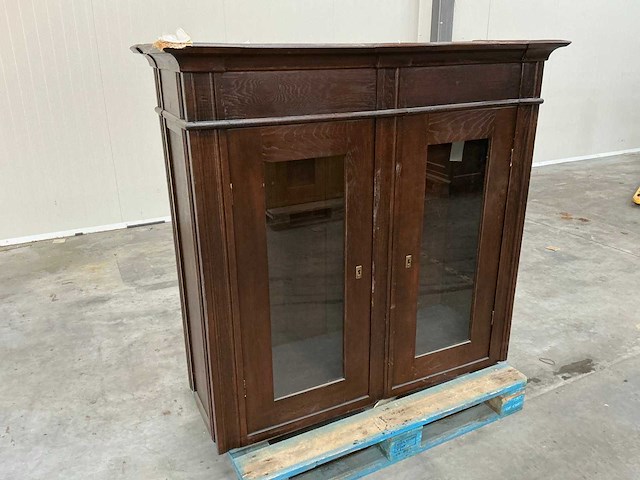 Eiken bovenkast 128x137x48cm - afbeelding 3 van  5