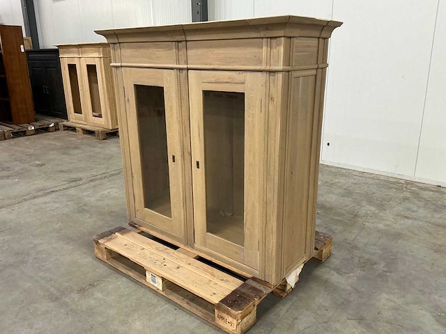 Eiken bovenkast 129x139x49cm - afbeelding 1 van  6