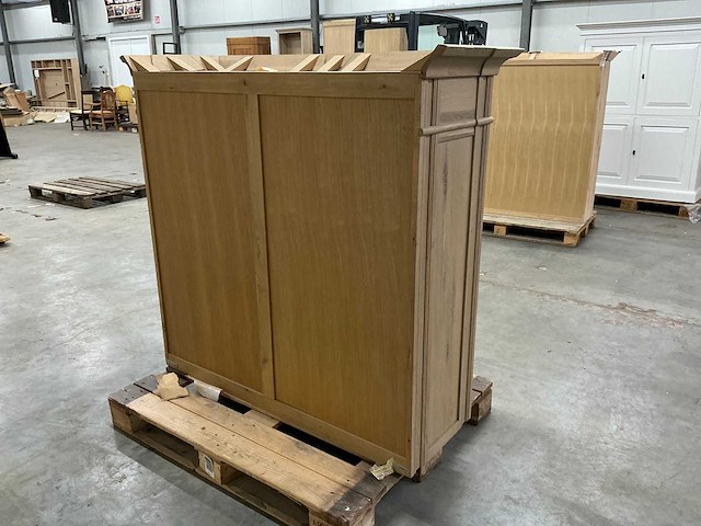 Eiken bovenkast 129x139x49cm - afbeelding 4 van  6
