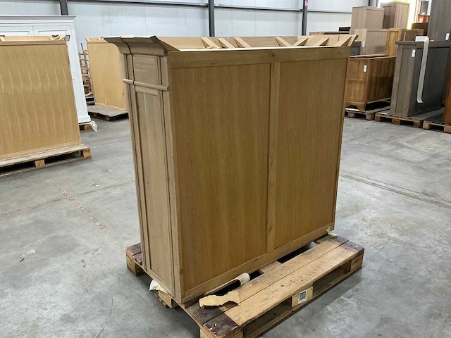 Eiken bovenkast 129x139x49cm - afbeelding 5 van  6
