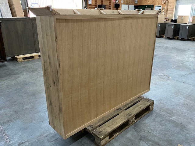 Eiken bovenkast buffetkast 135x185,5x40 - afbeelding 5 van  5