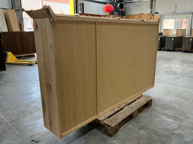 Eiken bovenkast / buffetkast 135x240x40cm - afbeelding 5 van  5