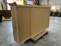 Eiken bovenkast / buffetkast 135x240x40cm - afbeelding 5 van  5