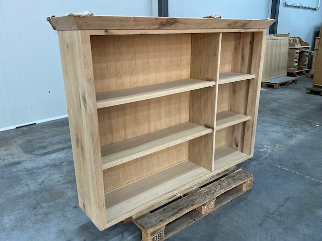 Eiken bovenkast buffetkast 186x135x40cm - afbeelding 3 van  5