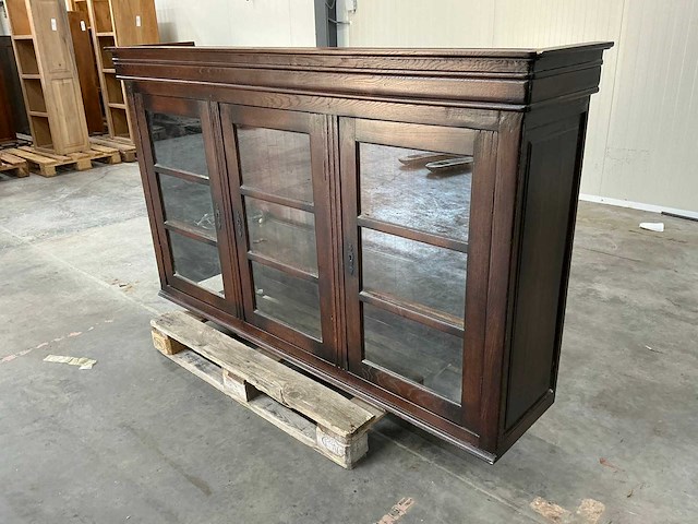 Eiken bovenkast coloniaal 112x190,5x42,5cm - afbeelding 1 van  5
