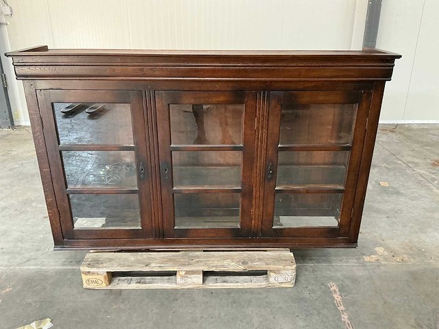 Eiken bovenkast coloniaal 112x190,5x42,5cm - afbeelding 2 van  5