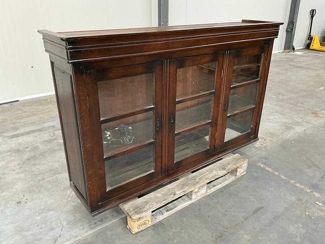 Eiken bovenkast coloniaal 112x190,5x42,5cm - afbeelding 3 van  5