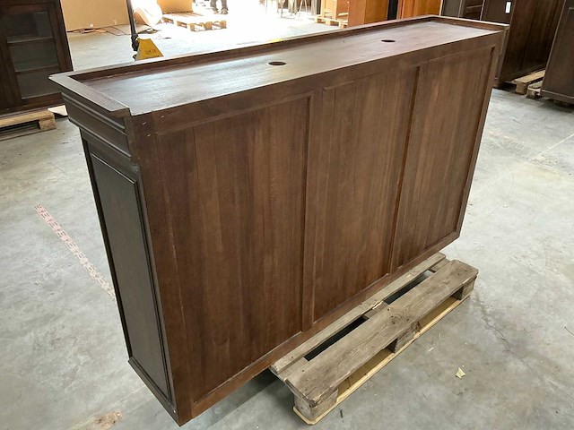 Eiken bovenkast coloniaal 112x190,5x42,5cm - afbeelding 5 van  5