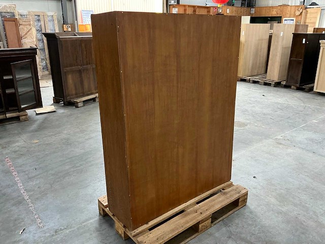 Eiken bovenkast / displaykast 156x120,5x36cm - afbeelding 5 van  5