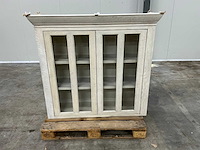 Eiken bovenkast of displaykast 120,5x132x40cm - afbeelding 2 van  6