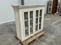 Eiken bovenkast of displaykast 120,5x132x40cm - afbeelding 3 van  6