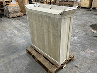 Eiken bovenkast of displaykast 120,5x132x40cm - afbeelding 4 van  6