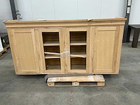 Eiken bovenkast of displaykast 120,5x241,5x53,5cm - afbeelding 2 van  6