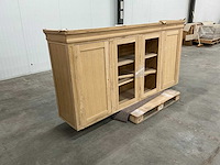 Eiken bovenkast of displaykast 120,5x241,5x53,5cm - afbeelding 3 van  6