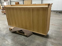 Eiken bovenkast of displaykast 120,5x241,5x53,5cm - afbeelding 4 van  6