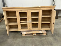 Eiken bovenkast of displaykast 120,5x241,5x53,5cm - afbeelding 6 van  6