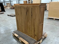 Eiken bovenkast of displaykast 121,5x128,5x34,5cm - afbeelding 4 van  7