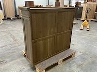 Eiken bovenkast of displaykast 122x136,5x38,5cm - afbeelding 5 van  6