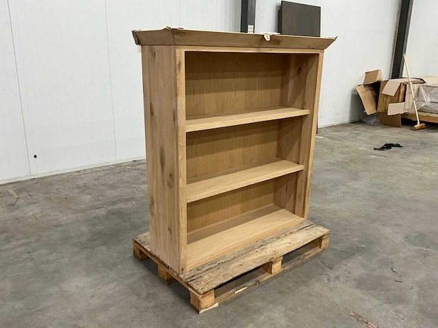 Eiken bovenkast of displaykast 135,5x131x41,5cm - afbeelding 1 van  1