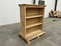 Eiken bovenkast of displaykast 135,5x131x41,5cm - afbeelding 1 van  1