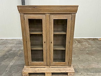 Eiken bovenkast of displaykast 141,5x121x38cm - afbeelding 2 van  5