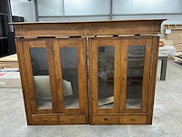 Eiken bovenkast of displaykast 172x228x50cm - afbeelding 2 van  5