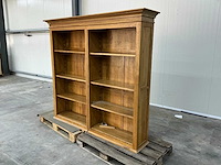Eiken bovenkast of displaykast 176x190,5x39,5cm