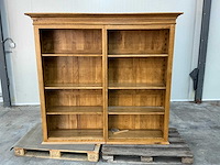 Eiken bovenkast of displaykast 176x190,5x39,5cm - afbeelding 2 van  5