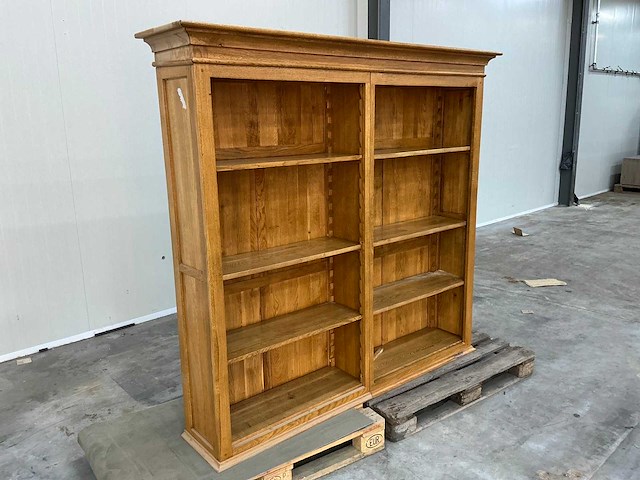 Eiken bovenkast of displaykast 176x190,5x39,5cm - afbeelding 3 van  5