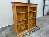 Eiken bovenkast of displaykast 176x190,5x39,5cm - afbeelding 3 van  5