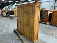 Eiken bovenkast of displaykast 176x190,5x39,5cm - afbeelding 4 van  5