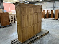 Eiken bovenkast of displaykast 176x190,5x39,5cm - afbeelding 5 van  5