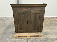 Eiken bovenkast, opbergkast 124,5x130x42,5cm - afbeelding 2 van  6