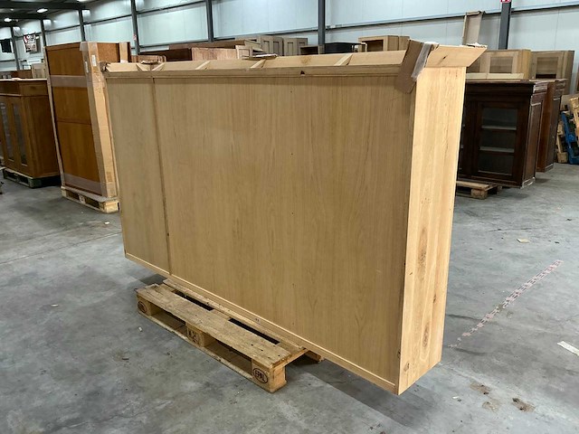 Eiken buffetkast bovendeel 135x241x40,5cm - afbeelding 4 van  5